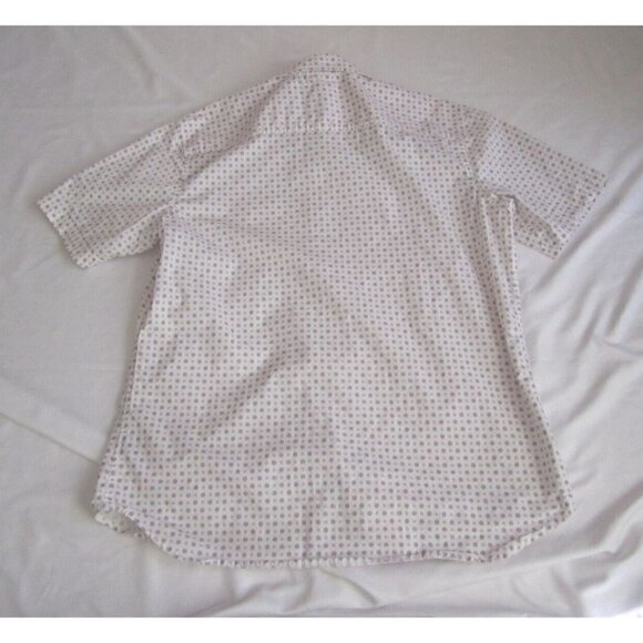 Men Alexander Julian Geometric Pattern Cotton Short Sleeve Shirt Sz XXL (MT252) - Picture 9 of 10